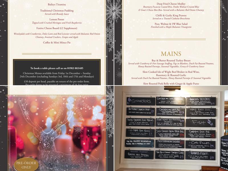 The White Hart Inn Menu