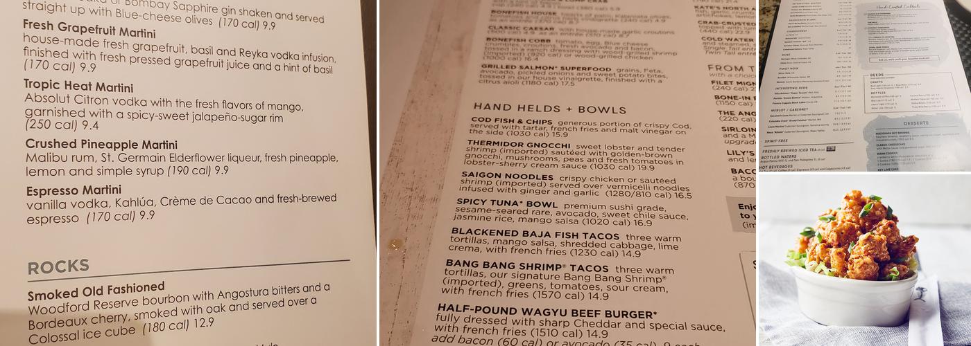 Bonefish Grill Menu
