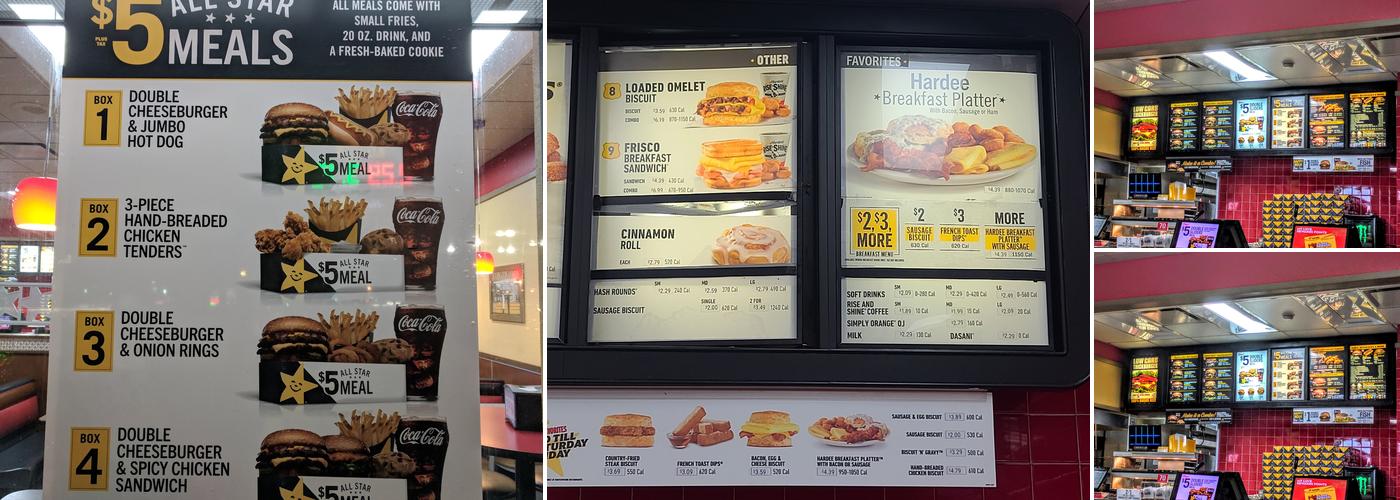 Hardee's Menu