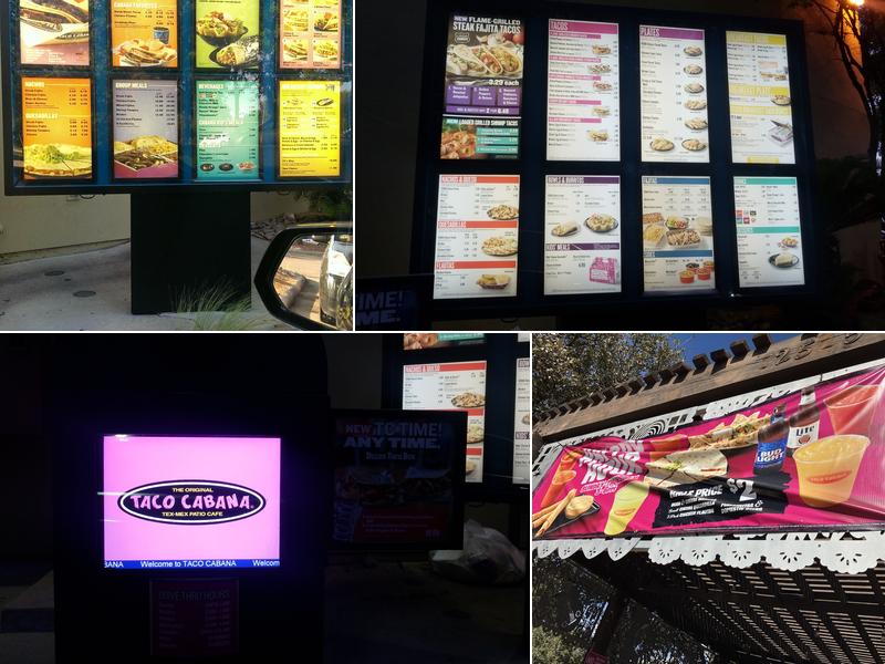 Taco Cabana Menu