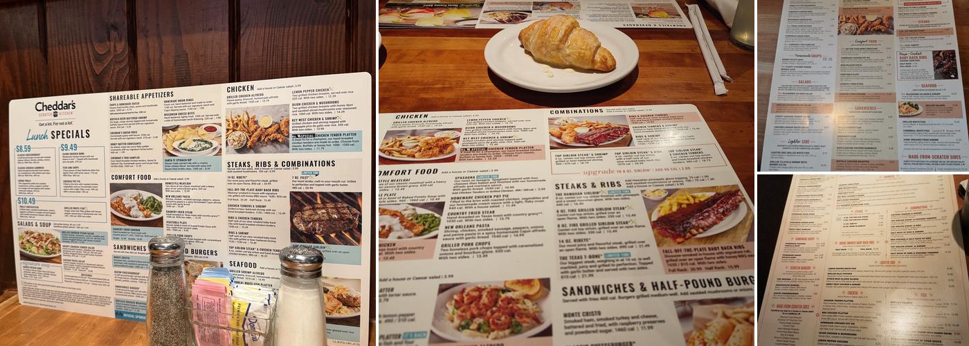 Cheddar's Scratch Kitchen Menu
