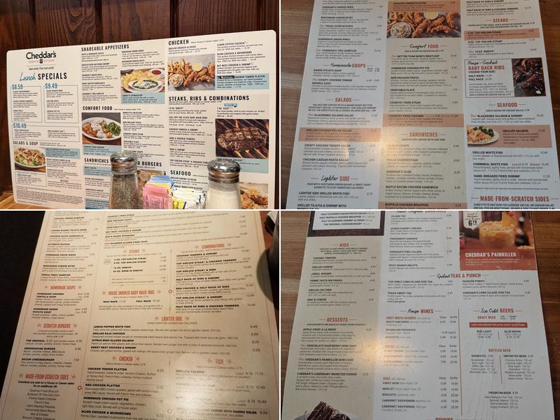 Cheddar's Scratch Kitchen Menu