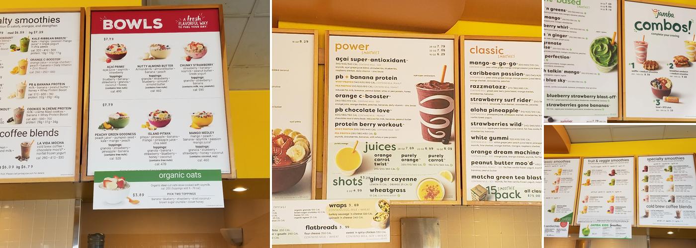 Jamba Menu