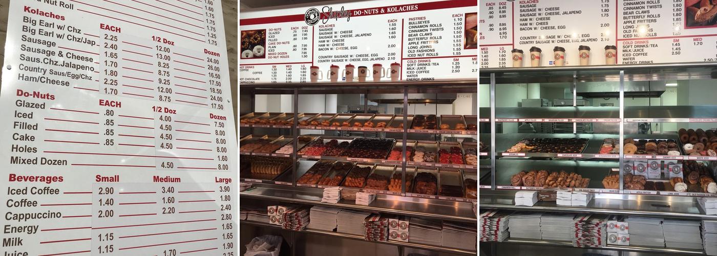 Shipley Do-Nuts Menu