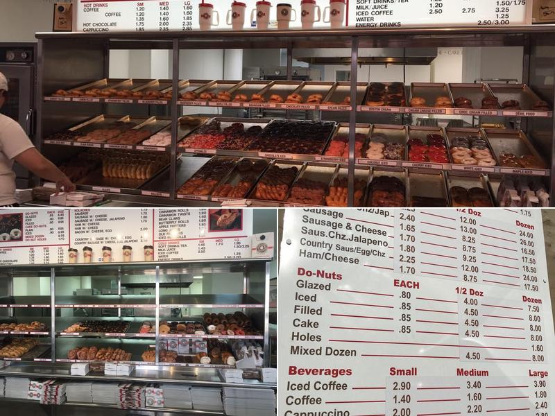 Shipley Do-Nuts Menu