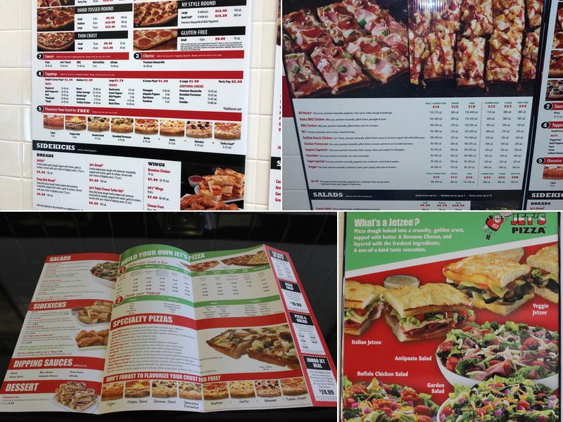 Jet's Pizza Menu