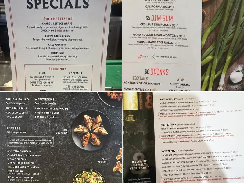 P.F. Chang's Menu