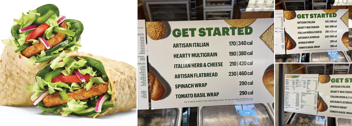 Subway Menu