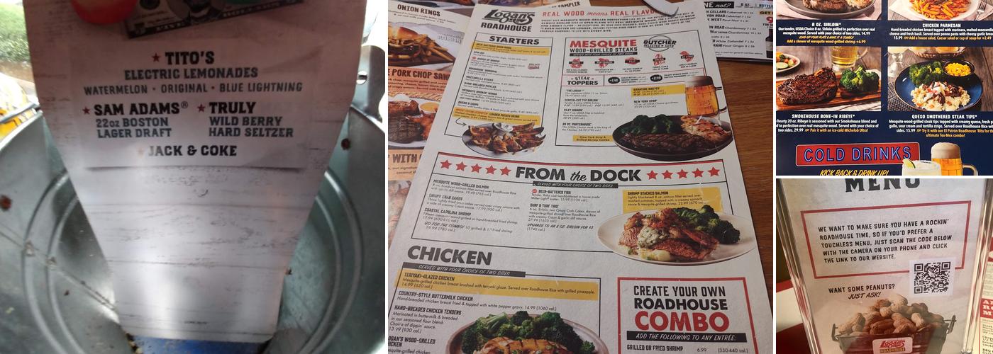 Logan's Roadhouse Menu