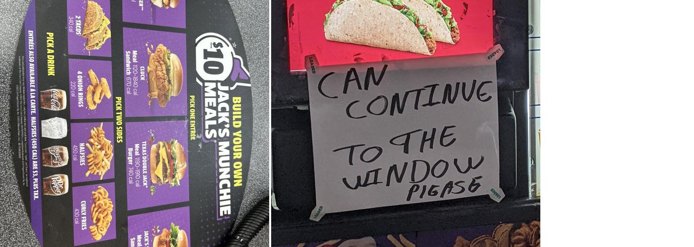 Jack in the Box Menu