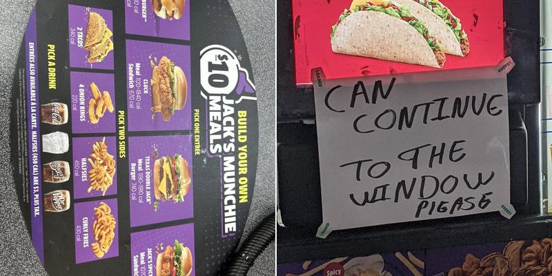 Jack in the Box Menu