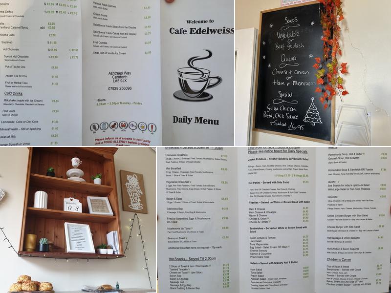 Café Edelweiss Menu