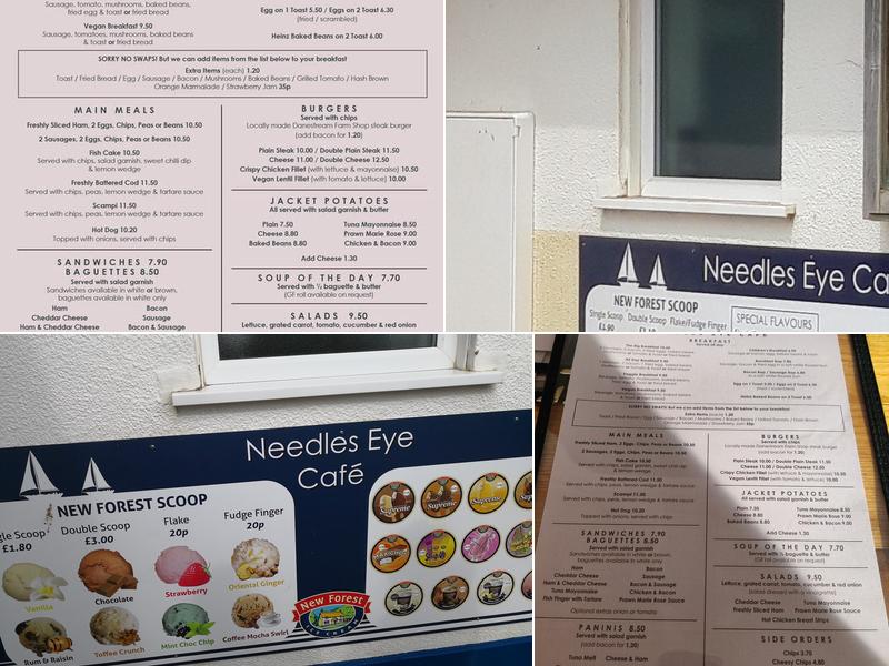 Needles Eye Cafe Menu