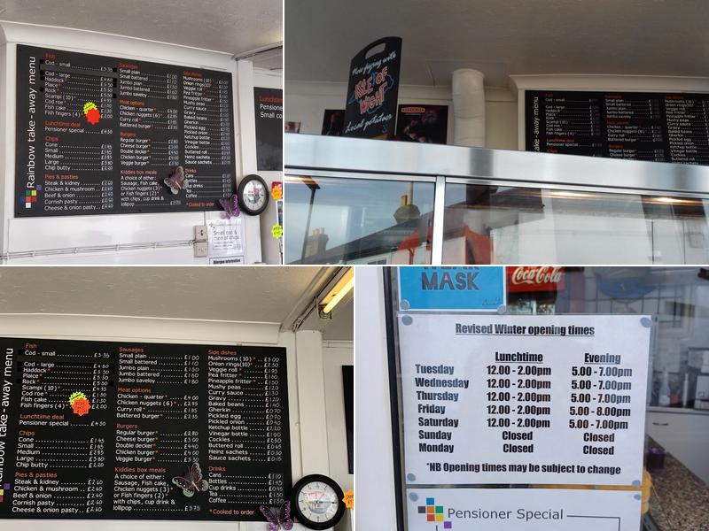 Rainbow Fish Bar Menu