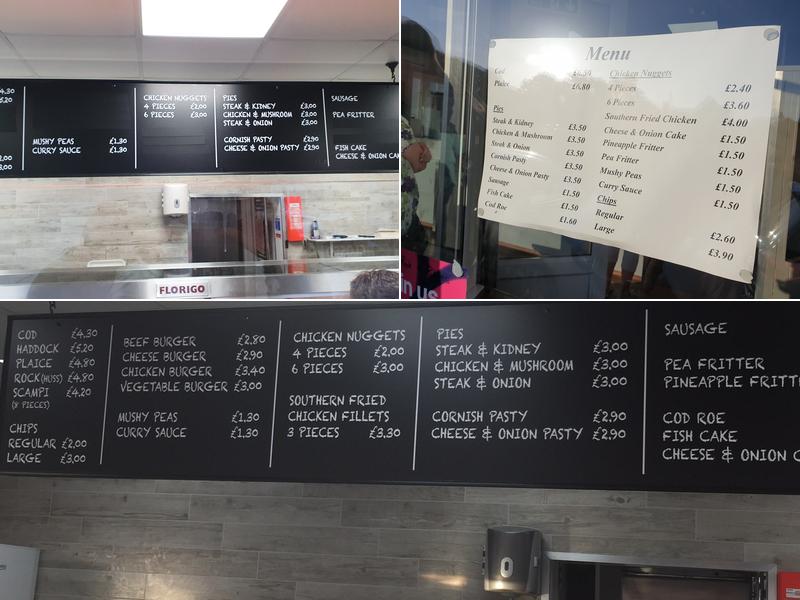 Mister Pink's Menu