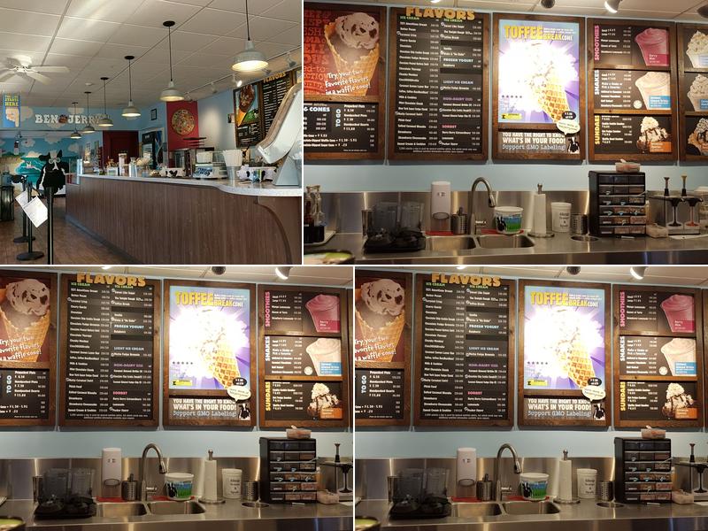 Ben & Jerry’s Menu