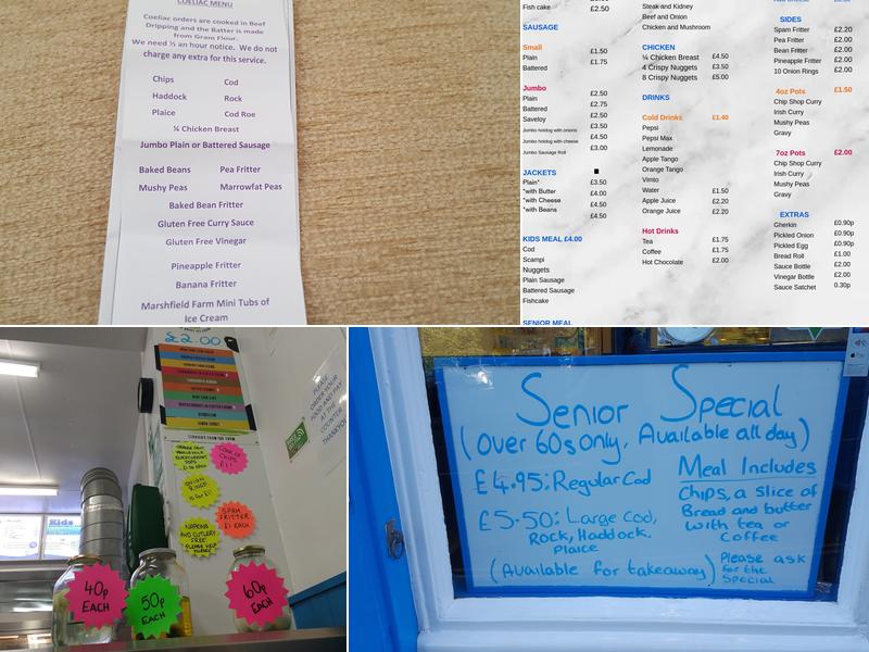 The Happy Haddock Menu