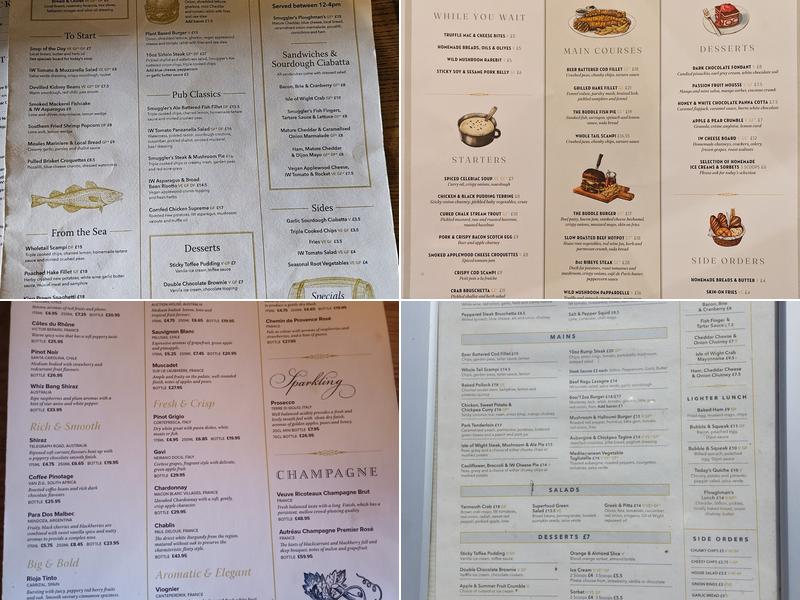 The Buddle Inn Menu