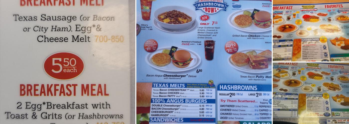 Waffle House Menu