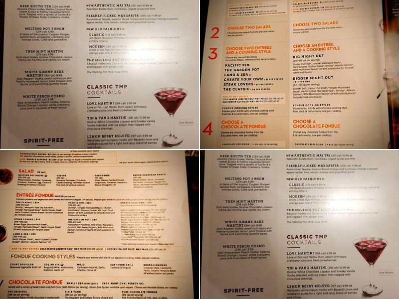 The Melting Pot Menu