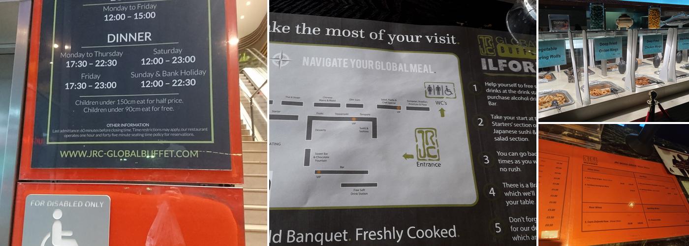 JRC Global Buffet Menu