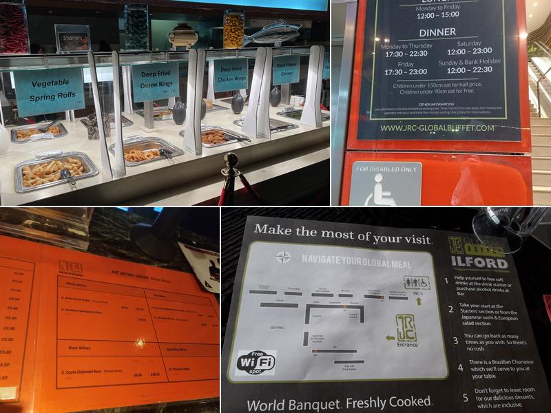 JRC Global Buffet Menu