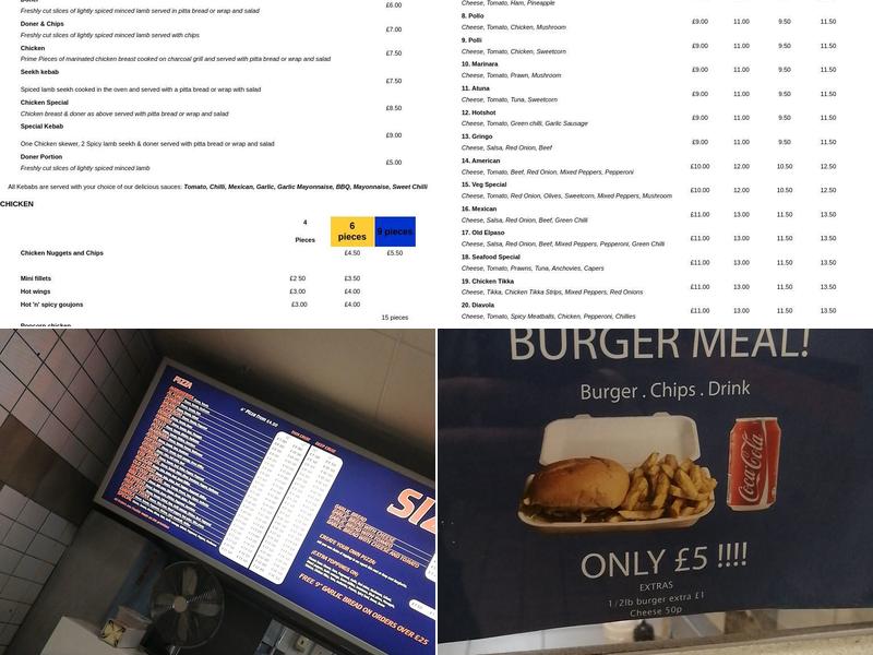 Sizzle-in (carnforth) Menu