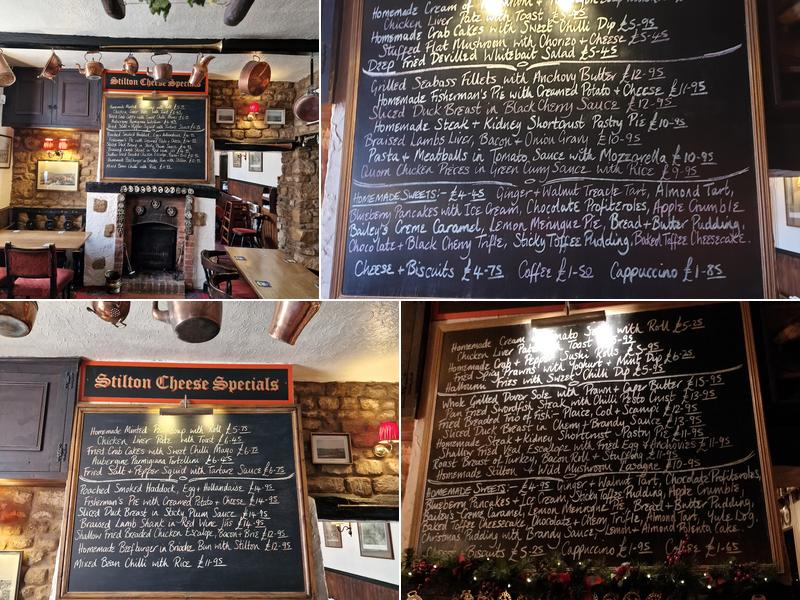 The Stilton Cheese Inn Menu