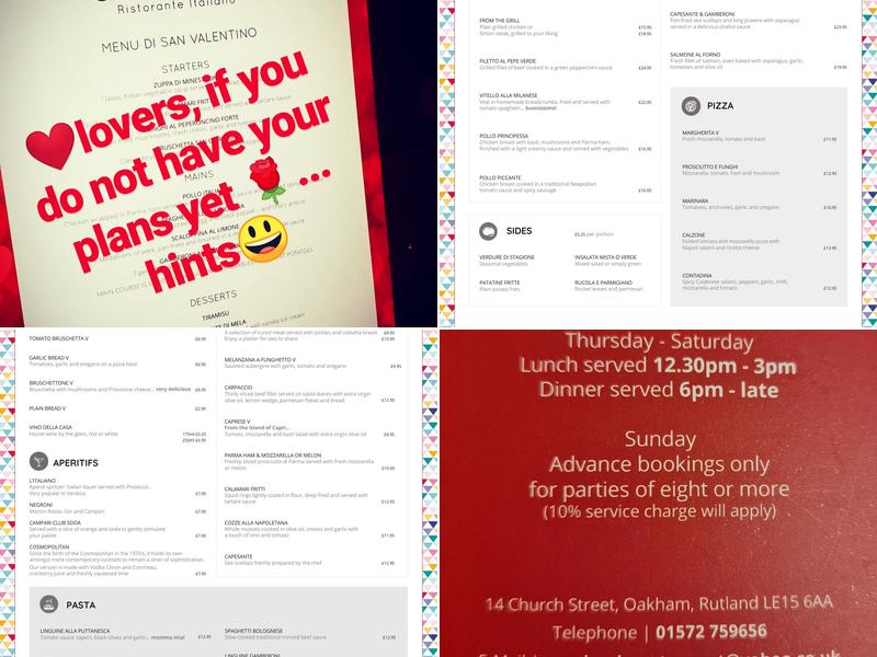 San Giorgio Restaurant Menu