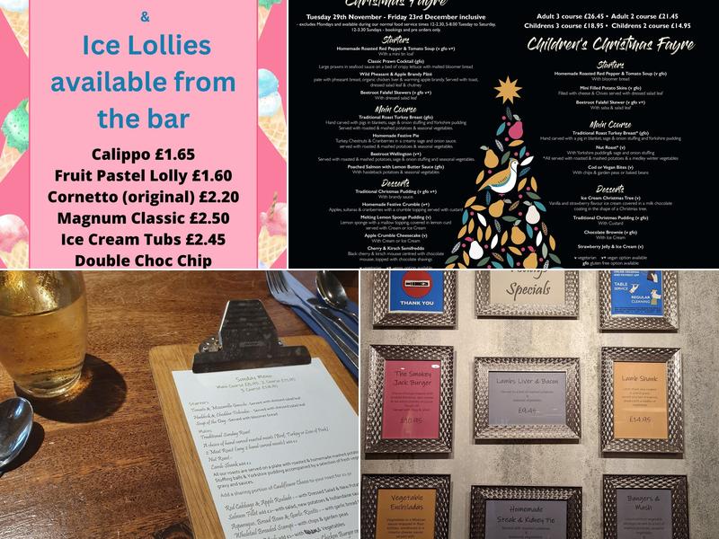 The Rose & Crown Menu