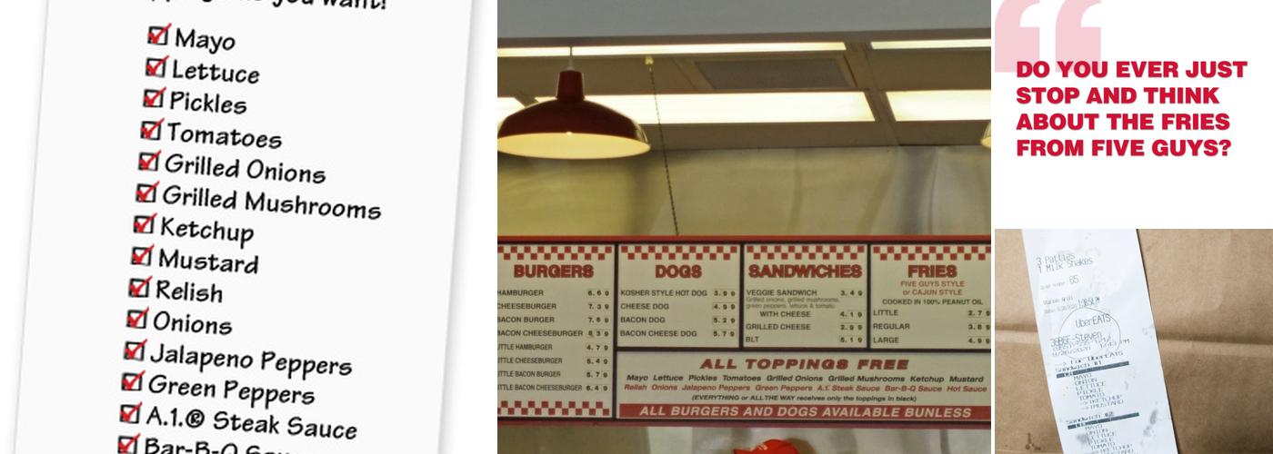 Five Guys Menu