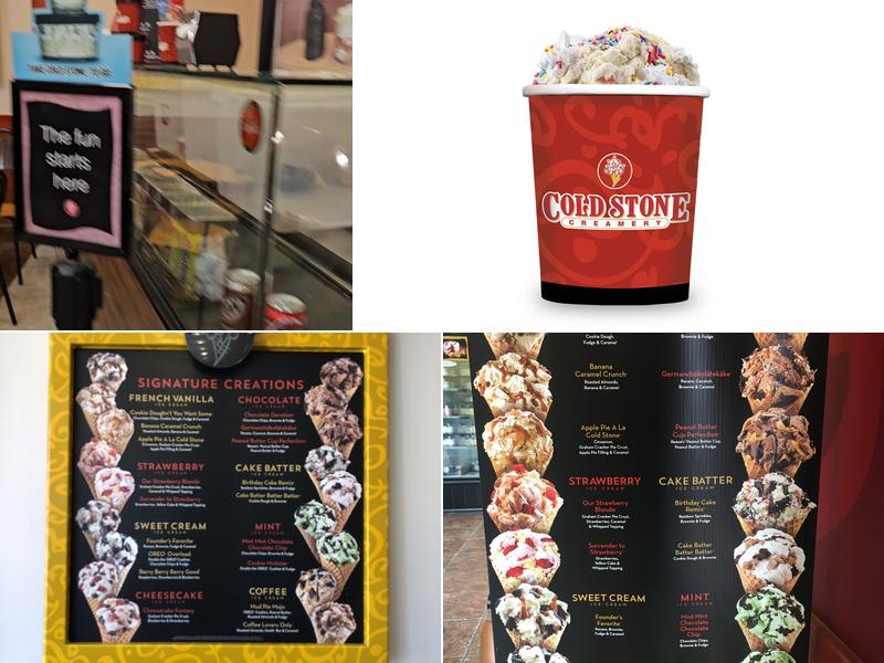 Cold Stone Creamery Menu