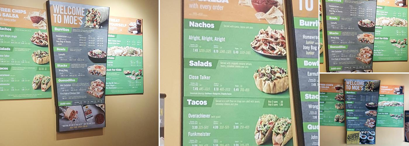 Moe's Southwest Grill Menu