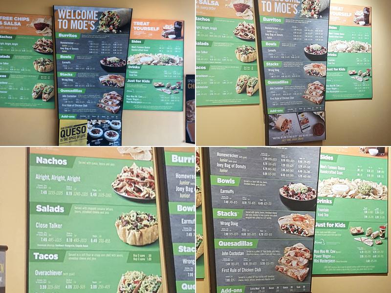 Moe's Southwest Grill Menu