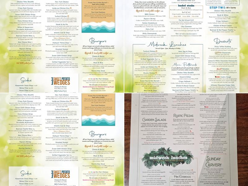 The Bull at Broughton Astley Menu