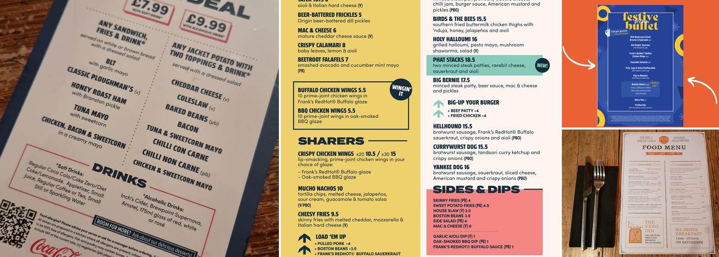 Tree, Leicester Menu