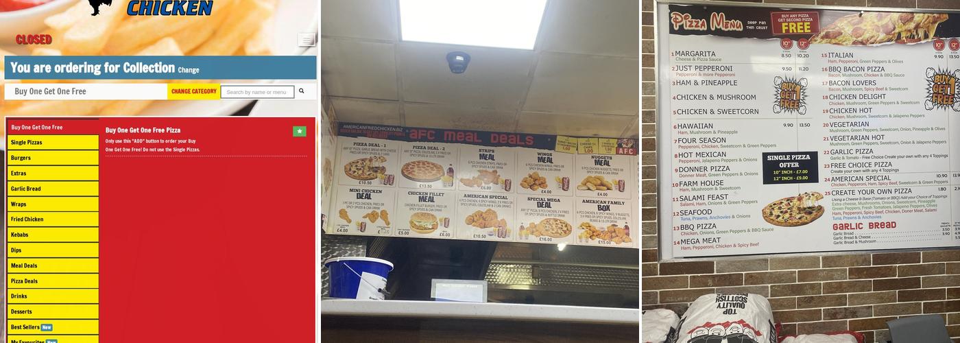 American Fried Chicken (Aylestone) Menu