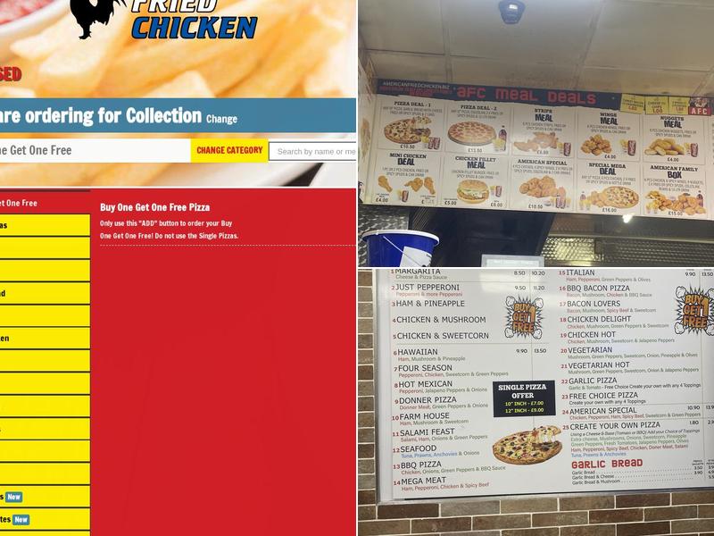 American Fried Chicken (Aylestone) Menu