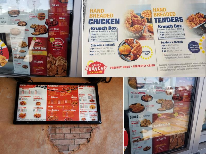 Krispy Krunchy Chicken Menu