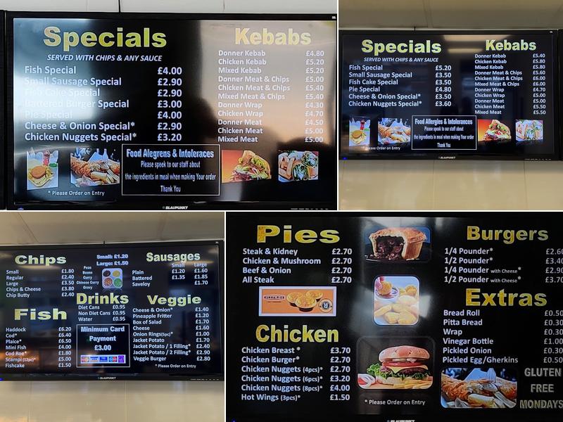 Oakham Fish Bar Menu