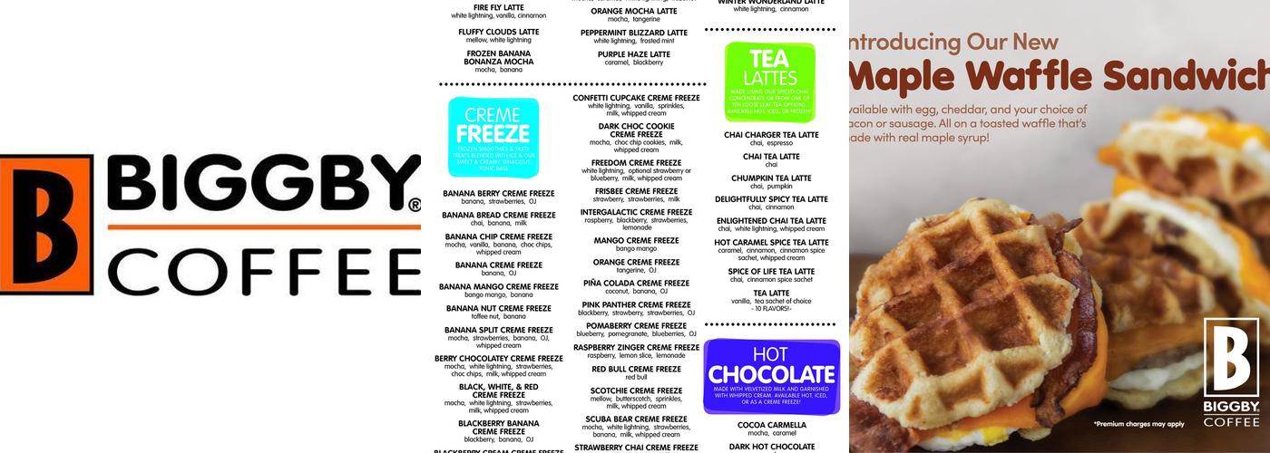 BIGGBY COFFEE Menu