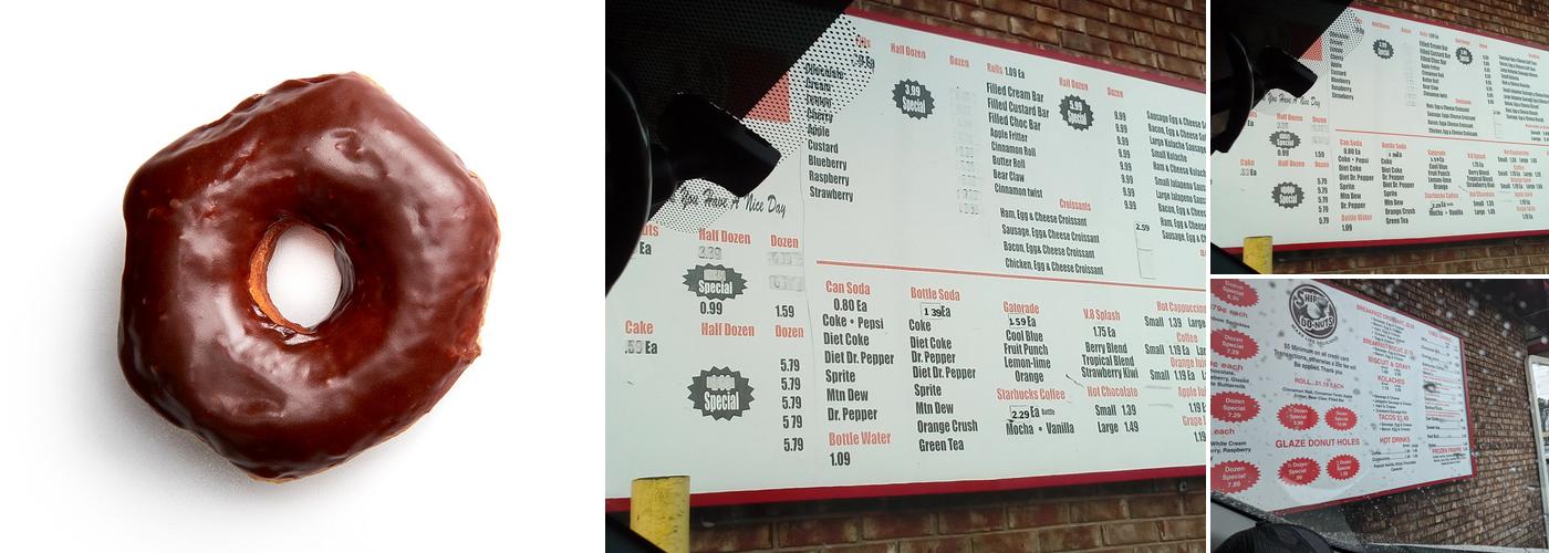 Shipley Do-Nuts Menu