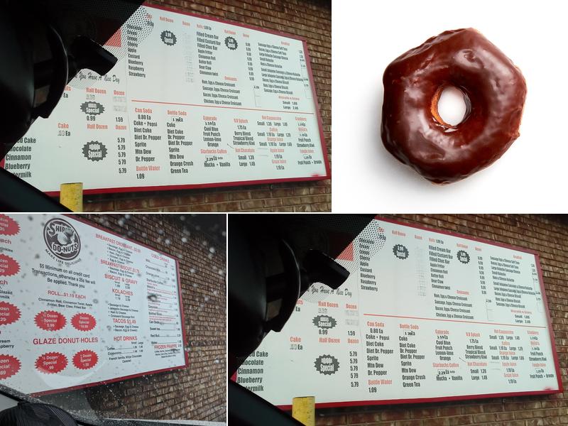 Shipley Do-Nuts Menu