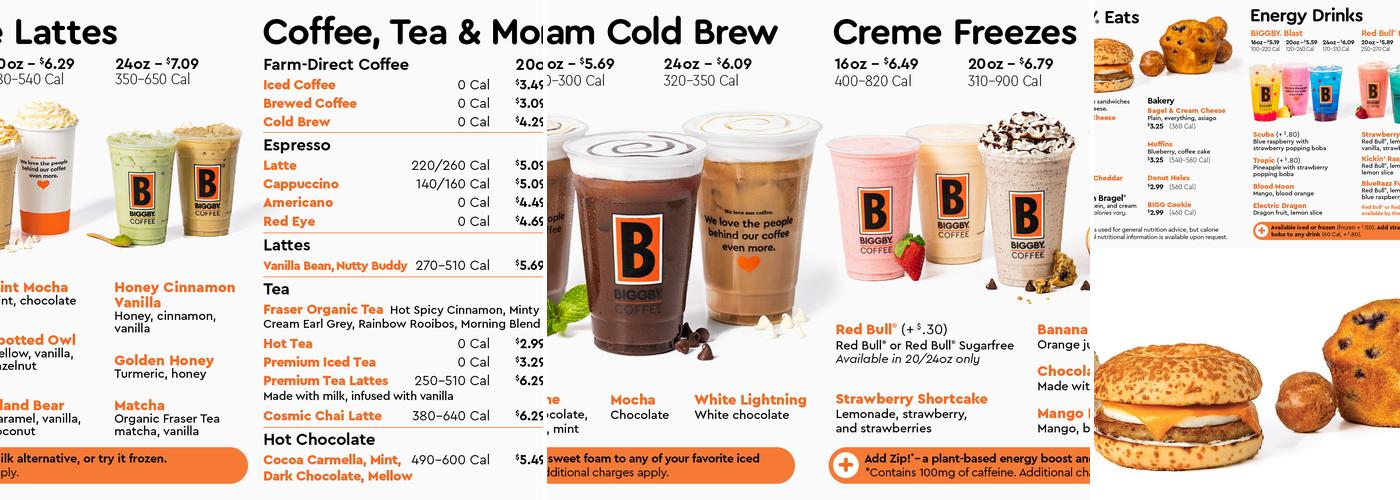 Biggby Coffee Menu