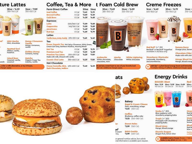 Biggby Coffee Menu