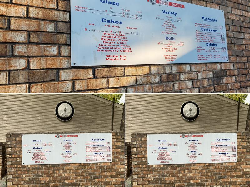 Shipley Do-Nuts Menu