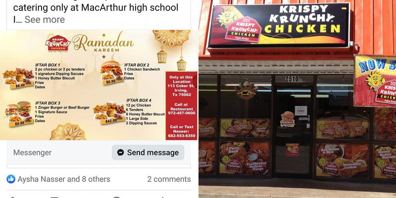 KRISPY KRUNCHY CHICKEN Menu