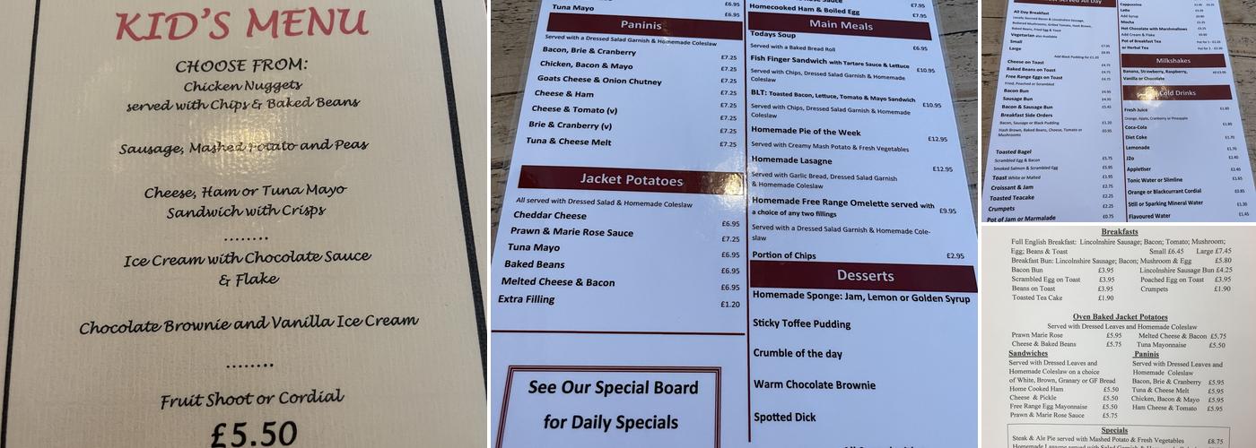 The Loft Restaurant Menu