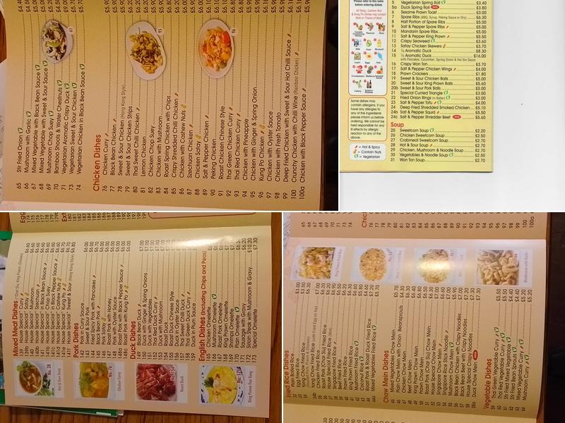 Great China Cantonese Takeaway Menu