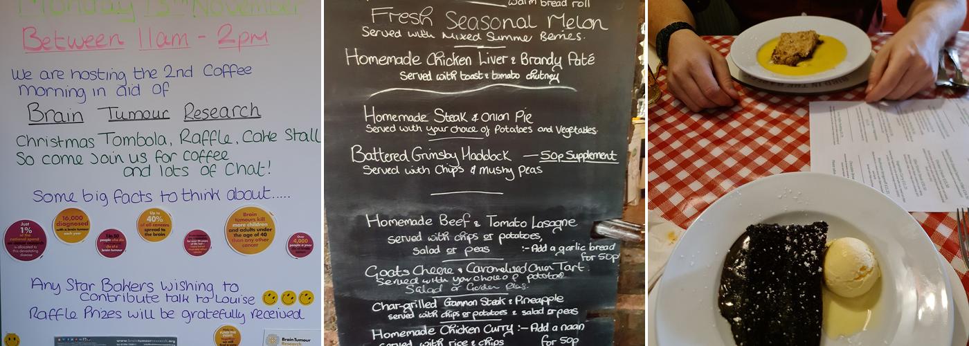 Bird In the Barley Menu